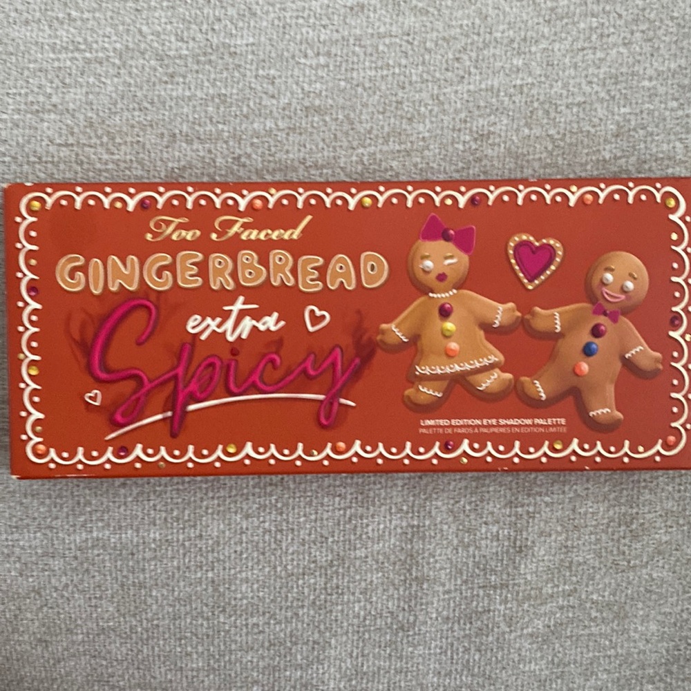 Just in time for fall. TOO FACED Gingerbread extra spicy palette. Never used.